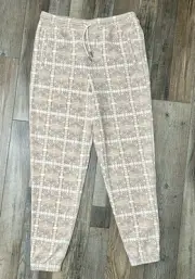 Patagonia Micro Joggers Women’s Med Soft Fleece Snow Bean Natural New With Tags