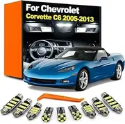12Pcs LED Interior Light Foot Trunk Bulb Kit, For Chevy Corvette C6 2005 2006 2007 2008 2009 2010 2011 2012 2013