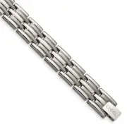 Titanium Brushed and Polished Bracelet 8.5" for Men's 29.44gm