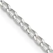 [JewelryWeb] 925 Sterling Silver Spring Ring 1.5mm Open Link Chain Necklace Jewelry Gifts for Women - Length Options: 41 46 51 61