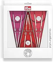 Prym Ergonomics 32" Circular Set, Size US 2, 4 & 6 Knitting Needles, Assorted 3 Count