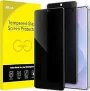 JETech Privacy Screen Protector for Samsung Galaxy S25 Edge, Anti-Spy Tempered Glass Film, Fingerprint ID Compatible, 2-Pack
