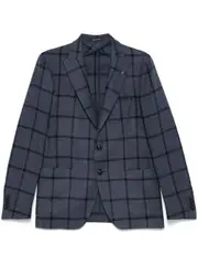 checkered blazer IT48 Black