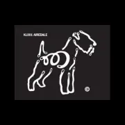 Airedale Terrier K Line Dog Breed Window Tattoo Decal