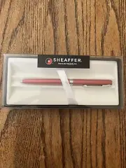 New Sheaffer Sagaris Red Ballpoint Pen N2947950 Metallic Sealed NIP
