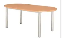 在飛比找Yahoo!奇摩拍賣優惠-高雄祥輝 全新 橢圓型會議桌 3X6尺會議桌(另有3*7,4