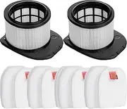 IZ400 Filters Replacement for Shark Stratos Anti Hair Wrap Plus Pet Pro Cordless Stick Vacuum Cleaner IZ400UKT IZ420UKT IZ400 IZ420 IZ400UK (black)