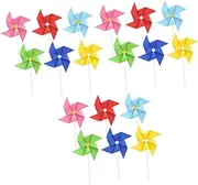 ERINGOGO 1set Windmill Card Party Skewer Cake Toppers Decoration Pan Happy Birthday Cake Topper Anniversary Cupcake Liner Decorating Wind Mill Cake Topper Cake Topper Windmill 18pcs