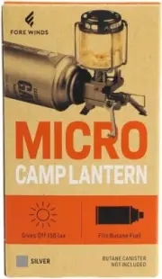 FORE WINDS Micro Camp Lantern FW-ML01 w/EVA Case 186g Butane Portable Light