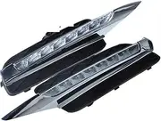 1Pair DRL Compatible With BMW X5 E70 2007 2008 2009 2010 Daytime Running Lights Daylight Car Auto LED Fog Head Lamp Light Cover