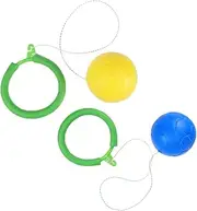 KOMBIUDA 2pcs Rotating Jump Ring Sports Big Bouncy Balls Jumping Ball Bouncy Balls for Hop Balls for Outside Ball Sponge