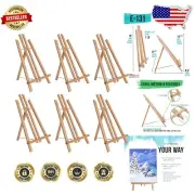 Portable 14" Beechwood A-Frame Easels - Perfect for Art Classes & Displays