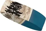 [FHESDCW] Pine Trees of The Moon Headbands for Women & Men Sports Headband, Fits All Head Sizes, Ultra Absorbent & Non-Slip Sweatband for Running, Yoga, Gym