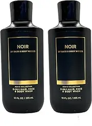 Bath and Body Works 2 Pack Men's Collection 2 in 1 Hair and Body Wash NOIR.