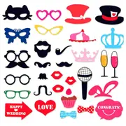 Hen Party Paper Photo Booth Props 30 Pack