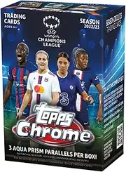 Topps 2022/23 UEFA Women’s Champions League Collectible Soccer Card Value Box - 8 Packs