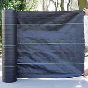 Weed Barrier Fabric, Weed Barrier Landscape Fabric Heavy Duty Biodegradable Black Mulch for Landscaping Weed Cover Fabric for Garden (Size : 1.2x200m)