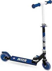 Mondo Toys - Inter Aluminium Scooter 2 Wheels Foldable Aluminium with Extra Grip Footboard and Adjustable Handlebar for Children - 28762