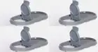 Tupperware Modular Mates Greystone Grey seals Pour All Pantry Storage Set x4 New