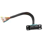 iKKEGOL Universal OBD2 OBD II 16 Pin J1962F Female to Open Cable Braid Dash P...