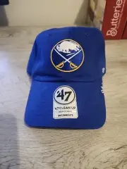 Fan Favorite NHL Buffalo Sabres Stitched Logo Adjustable Hat Blue Women's