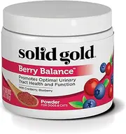 Solid Gold Dog & Cat Supplements for Urinary Tract Health and Testing; Berry Balance Chews and Powder with Antioxidant-Rich Cranberries Plus pH Strips