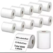 Direct Thermal Label 4" x 3" Compatible with Zebra Desktop Printers & Rollo L...