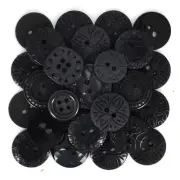 Color Me: Black Buttons- Shelly's Buttons - Doll Clothes Sewing Quilt Craft