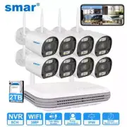 LOT Wireless Wifi Camera Kit 3MP Two Way Audio AI Face Detect Security Camera