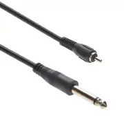 6Ft 1/4" Mono Plug/RCA Male Cable