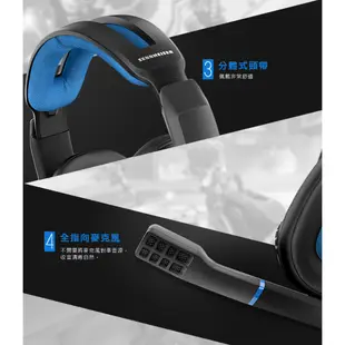 (全新福利品) Sennheiser 森海塞爾 GSP 300 電競耳機麥克風 頭戴密閉式