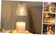 Hong-in Candle Warmer Lamp with Timer Dimmer,Mothers Day Clear Dots-Wood