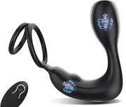 Anal Plug Sex Toys Vibrator 2 IN 1 Anal Plug Cock Ring Vibrator Prostate Gay Anal Butt Plug Stimulator Masturbation Tools Anal Sex Toys