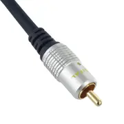 Single RCA Cable for Subwoofer Digital Coaxial Audio Composite Video Gold Plated