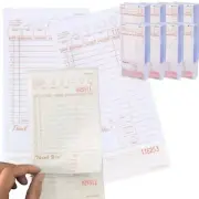 250 Checks 2 Part Tan White Carbonless Guest Check Bottom Receipt Pad Restaurant