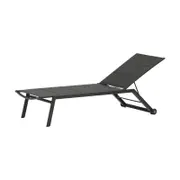 Deck Outdoor Concepts Kent Aluminium Sunlounger in Charocal