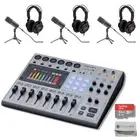 Zoom PodTrak P8 Podcast Equipment Bundle with Zoom ZDM-1 PMP, SD Card, and Cloth