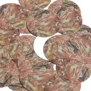 Round Sequin 1.5" Petrified Wood Red Pink Brown Opaque