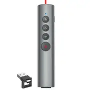 Wireless Red Laser Pointer and Clicker for Presentations with USB-C/A Charging, Remote for PowerPoint, Mac, PPT, and Google Slides