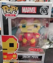 Funko Pop! Iron Man 1429 Marvel Avengers 8-Bit Target Exclusive NIB NEW IN BOX