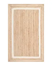nuLOOM Braided Rikki Border Jute Rug