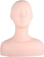 Mannequin Head, 21.3In PVC Manikin Head Mannequins with Shoulder Life Size Mu...