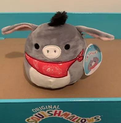Squishmallows Farm Squad - JASON DONKEY 5" PLUSH TOY NEW TAGS RARE!