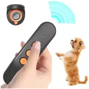 Compact Ultrasonic Dog Training Remote - Handheld Anti-Bark Device with LED and