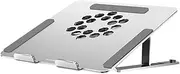 Angoily Aluminum Alloy Notebook Stand Cooling Pad 12cm Fan RGB Led Laptop Stand for Desk