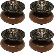 Ceramic Knob,Cabinet,Furniture Pull Handles,Door Pull,Drawer Pull Handle,4pcs Ceramic Knobs Vintage Round Knob Drawer Pull Handle Furniture Cabinet Cupboard Wardrobe Dresser Door Replacement Accessor