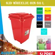 Au 32/ 60L PLASTIC WHEELIE STORAGE BINS KIDS TOY STORAGE BIN