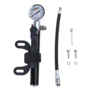 Bikes Tire with Pressure Gauge, Fast Tyre Inflation Frame Mounted for Bike