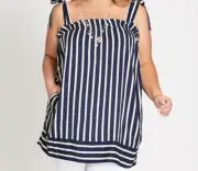STRIPED SUMMER TOP SIZE 24 ~ PLUS SIZE ~ AUTOGRAPH ~ BNWT ~ RETAIL $59.95