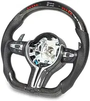 Steering Wheel Performance LED Display Shift Lights Carbon Fiber Steering Wheel Replacement Compatible With BMW M5 M6 F10 F11 F07 F12 F13